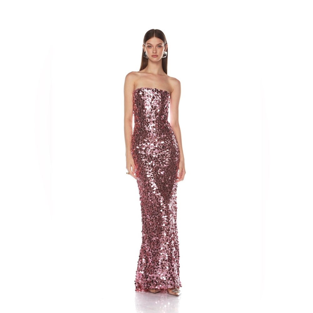 NWOT Bronx and Banco Farah Strapless Gown M - Picture 1 of 16